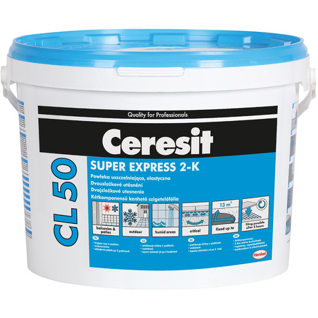Elastyczna powłoka uszczelniająca CERESIT CL 50 „SUPER EXPRESS 2-K” 12,5 kg